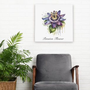 Gepassioneerde Paarse Passiebloem Perfect Poster