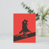 Gepassioneerde Tango Briefkaart (Staand voorkant)