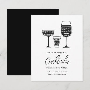 Gepatenteerde cocktails Black en White Cocktail Pa Kaart