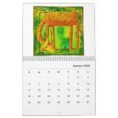 Gepatroneerde Dieren Waterverf Kunst Kalender (Jan 2026)