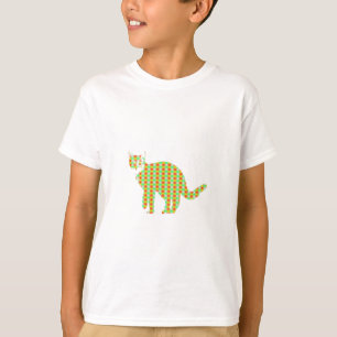 Gepatroneerde Kat T-shirt
