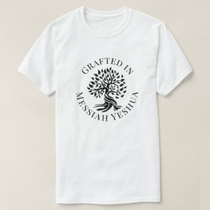 Gepatteerd in Messiah Yeshua Tree of Life T-Shirt