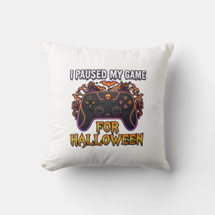 Gepauzeerde Game Halloween Controller Vleermuizen Kussen