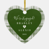 Gepegenereerd groen fotokeramisch Ornament (Voorkant)