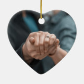 Gepegenereerd groen fotokeramisch Ornament (Achterkant)