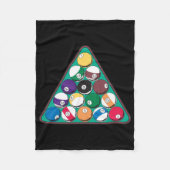 Gepelde Billiardbekkens Fleece Deken (Voorkant)