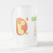 Gepelde cocktail bevroren matglas bierpul (Voorkant links)