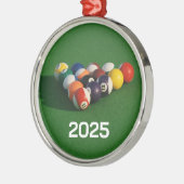 Gepelde pool Balls Ornament (Links)