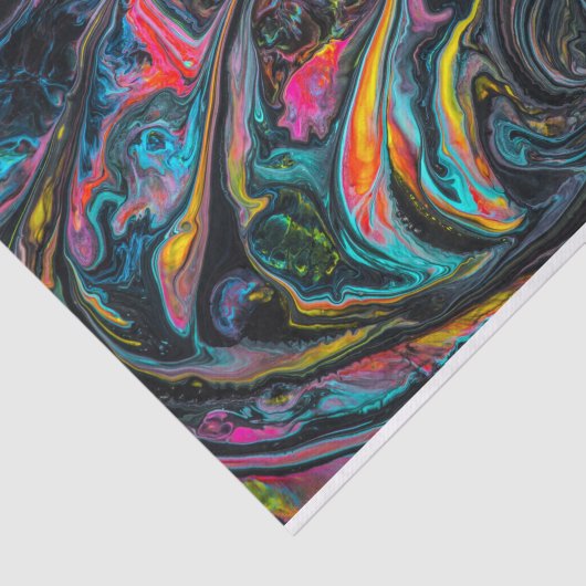 Gepelde zwarte verf tissuepapier (Detail)