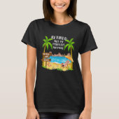 Gepensioneerd 2022 Mijn probleem is niet meer grap T-shirt (Voorkant)