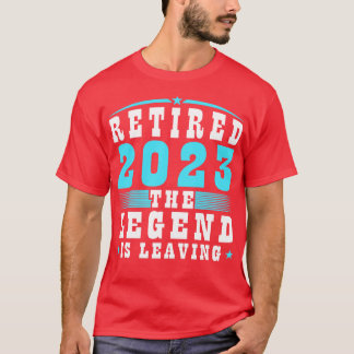 Gepensioneerd 2023 DeIs Verlaat Mannelijke Pensioe T-shirt
