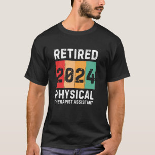 Gepensioneerd 2024 Fysiotherapeut Assistent Vintag T-shirt