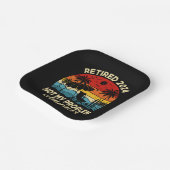 Gepensioneerd 2024 Mijn probleem is niet meer grap Papieren Bordje (Gebogen)