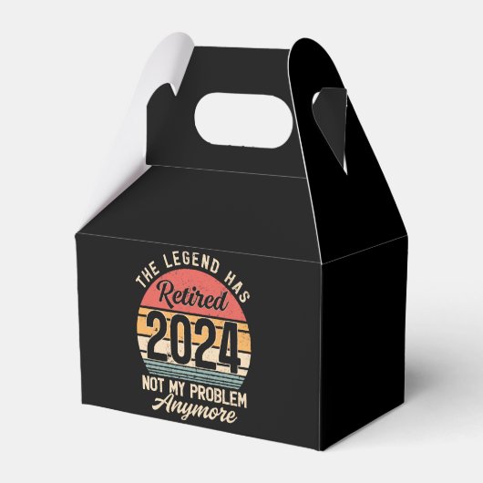 Gepensioneerd 2024 Mijn probleem niet meer Bedankdoosjes (Voorkant Zijde)