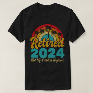 Gepensioneerd 2024 Mijn probleem niet meer, meer p T-shirt