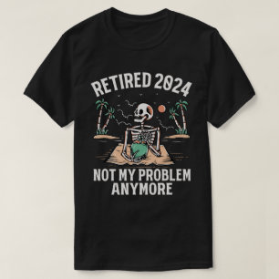 Gepensioneerd 2024 Mijn probleem niet meer, meer p T-shirt