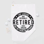 Gepensioneerd 2024 niet meer mijn probleem, grappi golfhanddoek (Insitu)