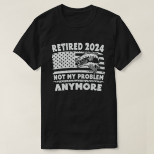 Gepensioneerd 2024 Niet Mijn Probleem Meer Leuk Vi T-shirt