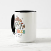 Gepensioneerd 2024 Pensioengeschenk voor vrouwen M Mok (Voorkant links)