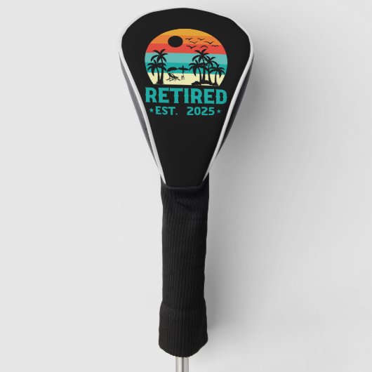 Gepensioneerd 2025 golfheadcover (Voorkant)