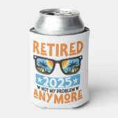 Gepensioneerd 2025 niet meer mijn probleem blikjeskoeler (Blikje Voorkant)