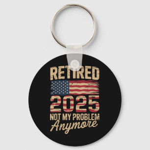 Gepensioneerd 2025 niet meer mijn probleem met US Sleutelhanger