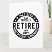 Gepensioneerd 2025 Niet meer mijn probleem - Pensi Kaart (Voorkant)