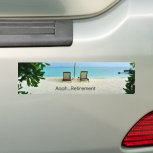 Gepensioneerd - Aaah...Pensioen Bumpersticker