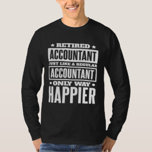 Gepensioneerd accountant voor CPA-accountancy-boek T-shirt