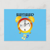 Gepensioneerd, Alarm Clock Briefkaart (Voorkant)