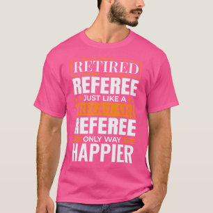 Gepensioneerd basketbal scheidsrechter ontwerp voo t-shirt