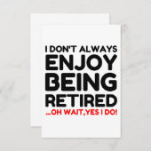 Gepensioneerd Bedankkaart (Voorkant / Achterkant)