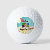 Gepensioneerd.. Cape Coral, Florida Golfballen (Voorkant)