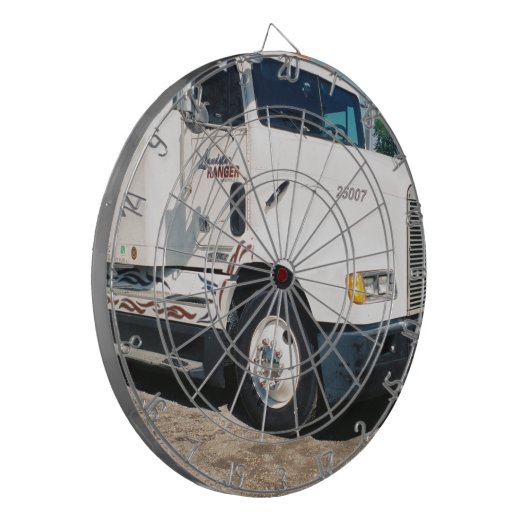 gepensioneerd dartbord (Voorkant Links)