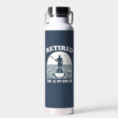 Gepensioneerd Dit is mijn nieuwe baan Standup Padd Waterfles (Voorkant)