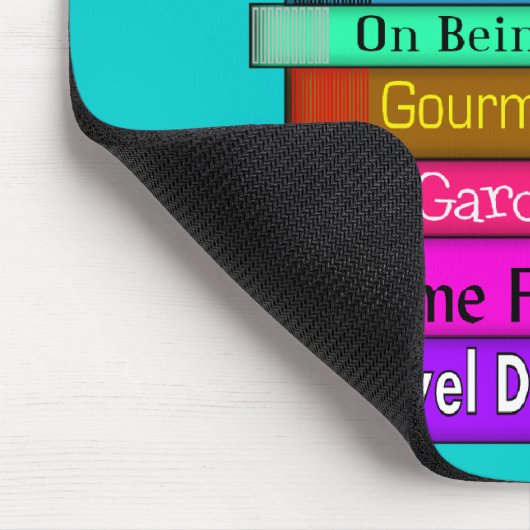 Gepensioneerd docent Gifts Stack of Books Design Muismat (Hoek)