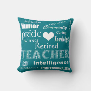 Gepensioneerd docent Pride-White Heart+ Kussen