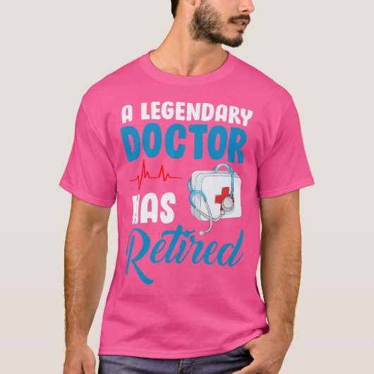 Gepensioneerd Doctor Retirement Shirt voor het aft (Voorkant)