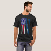 Gepensioneerd E-9 Commando Chief Master Sergeant R T-shirt (Voorkant volledig)
