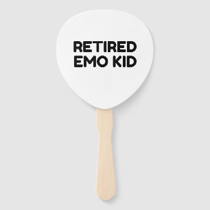 Gepensioneerd Emo Kind Funny Quote Handwaaier
