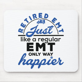 Gepensioneerd EMT EMS Paramedic Retirement Funny G Muismat