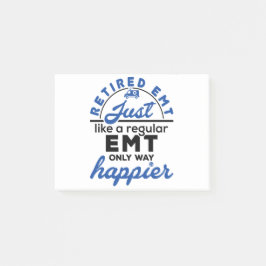 Gepensioneerd EMT EMS Paramedic Retirement Funny G Post-it® Notes