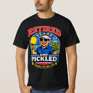 Gepensioneerd en Ingemaakt T-Shirt, Grappige Pickl T-shirt