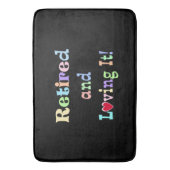 Gepensioneerd en liefdevol! badmat (Voorkant Verticaal)