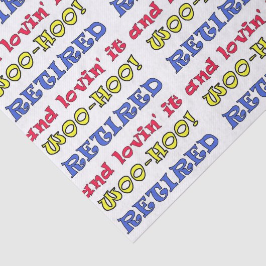 Gepensioneerd en liefdevol. tissuepapier (Detail)