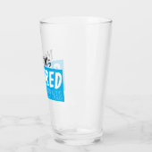 Gepensioneerd grappig happy hour gepersonaliseerd glas (Links)