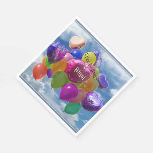 Gepensioneerd - gratis te vliegen servetten (Hoek)