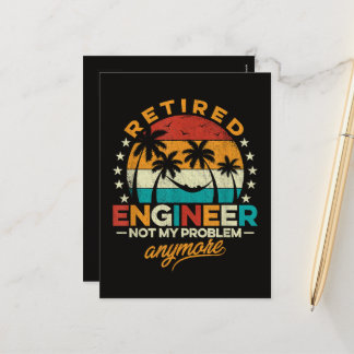 Gepensioneerd Ingenieur Niet Mijn Probleem Meer Feestdagenkaart