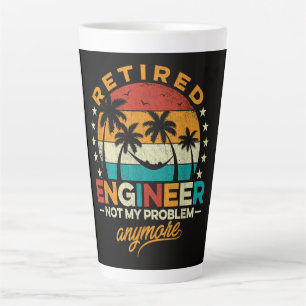 Gepensioneerd Ingenieur Niet Mijn Probleem Meer Latte Mok
