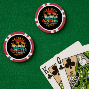 Gepensioneerd Ingenieur Niet Mijn Probleem Meer Poker Chips